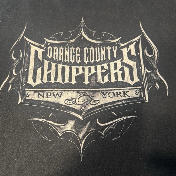 Vintage Orange County Choppers OCC T-Shirt XL Jerzees USA Biker - Picture 5 of 8